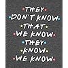 MNLYBABY-Friends-Shirt-They-Dont-Know-T-Shirt-for-Women-Letters-Print-Friends-TV-Show-Graphic-Tanks-Tops Women Shirt Funny Quote T-Shirt for Women Letters Print Cute T Shirt Tops