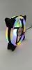 Zauss Rainbow Rgb Case Mining Fan 12cm Colorful Rainbow Fan 0.3a With Indoor And Outdoor Lighting