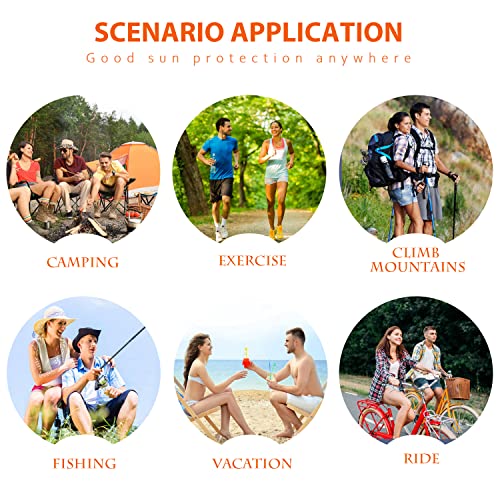 Heehipoo Mens And Womens Fishing Hat, Spu 50+ Outdoor Uv Sun Protection Wide Brim Hat With Face Cover & Neck Flap-Pink #TOP5