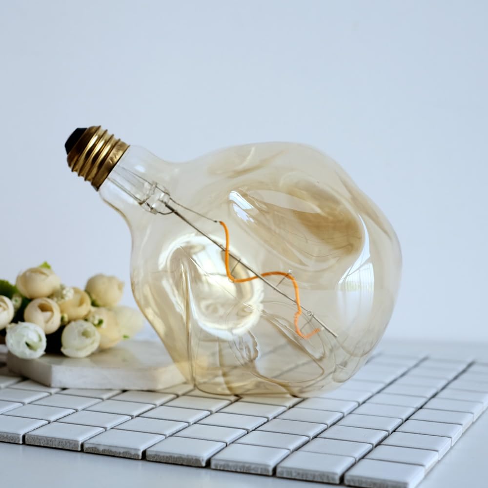 Edison Lampadina Led Forma Irregolare G125 4W Dimmerabile Spcailty Lampadina Decorativa 220V E27 2000Kelvin Super Caldo