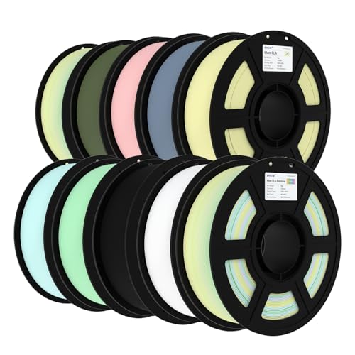 JAMG HE Matte PLA Filament 1.75mm, Dimensional Accuracy 1.75mm, 1kg(2.2lbs) Cardboard Spool 3D Printing Filament Fits fo