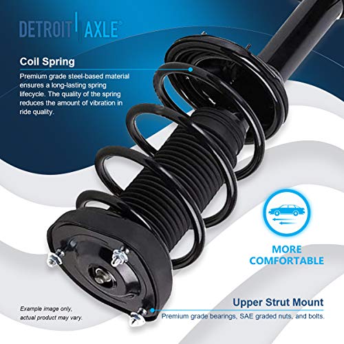 Image of Detroit Axle - 2 Rear Ready Struts for 2003 2004 Subaru Forester [XS Models], Rear Struts w /Coil Spring Assembly Ready Shocks Replacement