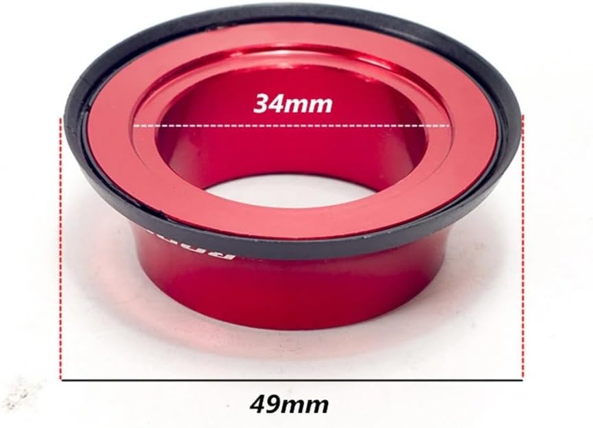 Bike Bicycle Fork Washer Stem Headset Conical Spacers Raise Handlebar Ring 1-1/8" Adjustment Aluminum Alloy Cycling Accessory for Bikes(Black)