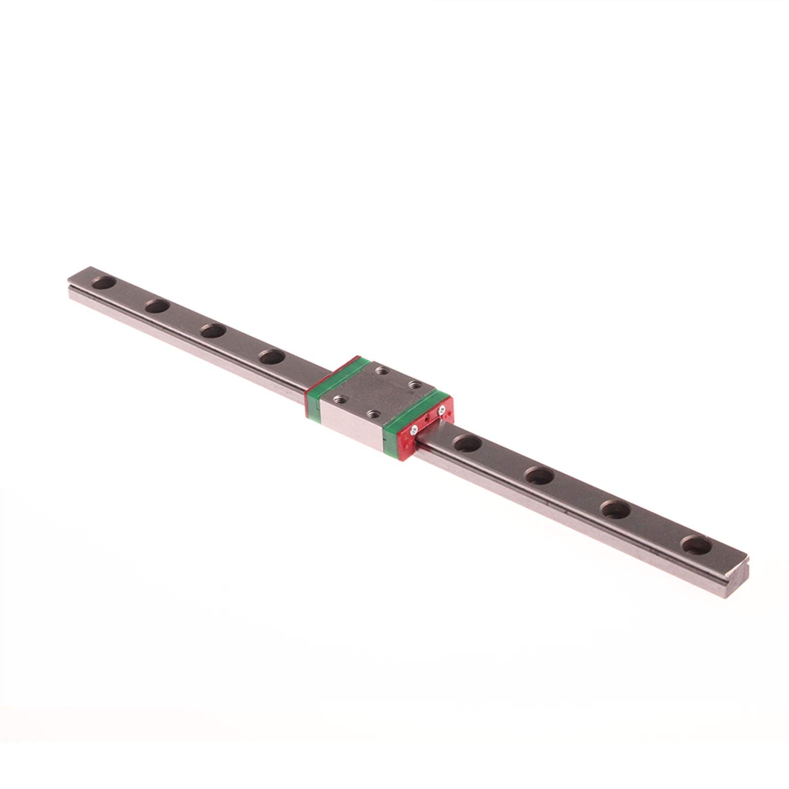 Guida Lineare MGN12 300mm Con Blocco MGN12H - Acciaio Trattato Nero - Per Stampanti 3D E CNC Fai Da Te