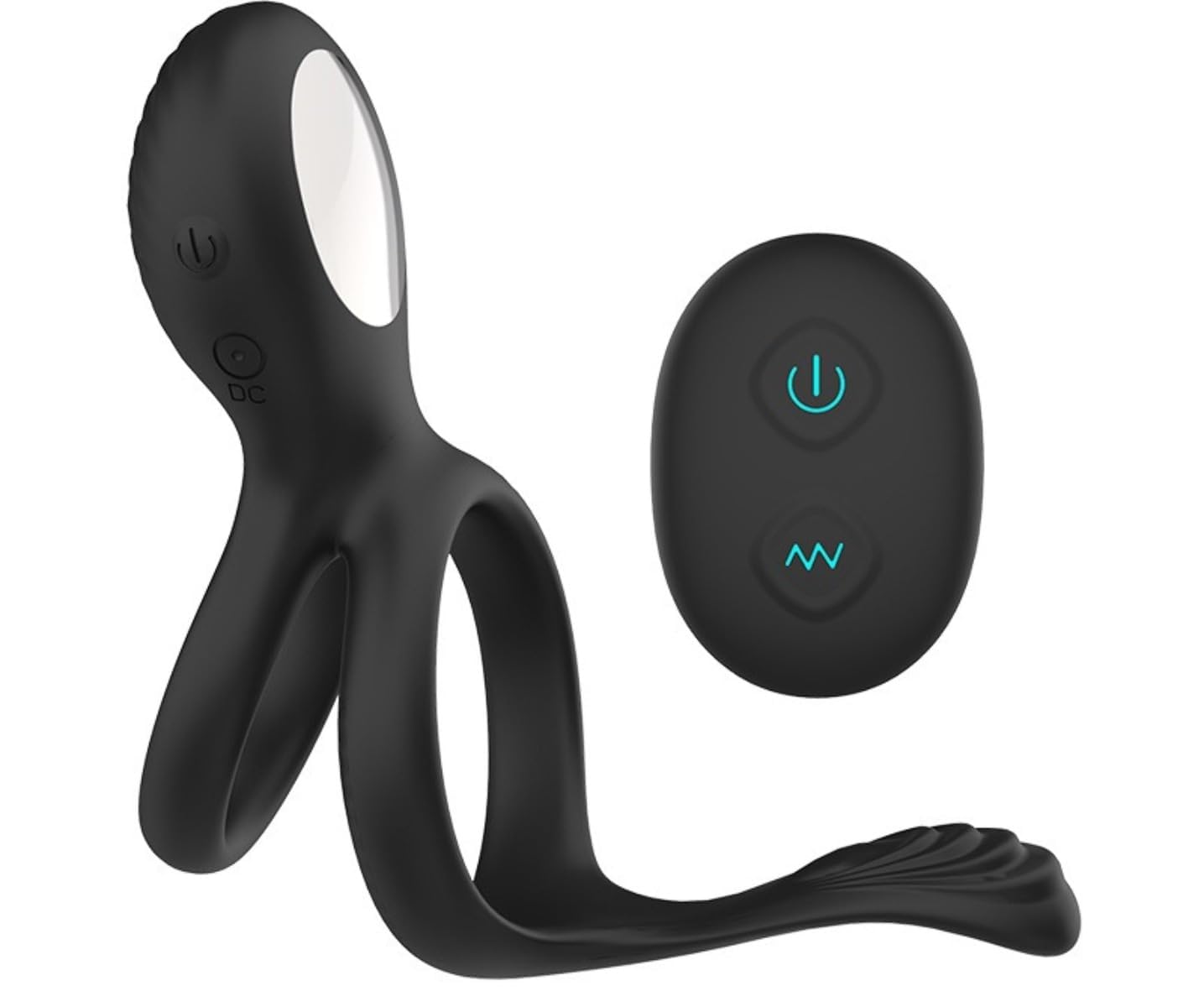 Bague pour homme, avec télécommande, vibromasseur rechargeable