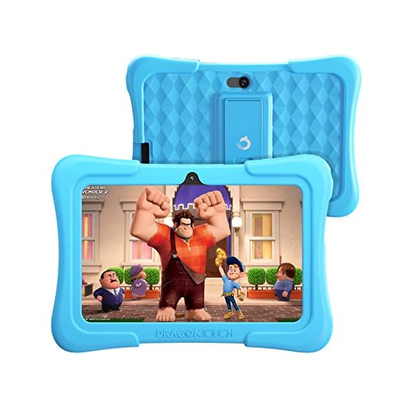 Dragon-Touch-KidzPad-Y88X-Kids-Tablet-with-32GB-ROM-Kidoz-Pre-Installed-with-Disney-Contents7-inch-IPS-HD-Display-Android-100-Quad-Core-Processor-Kid-Proof-Case-Wi-Fi-only-Blue Dragon Touch Kids Tablets with 32GB Storage, 2GB RAM, 7 inch IPS HD Display, Android 12, Quad Core Processor, Kidoz Pre Installed with Kid-Proof Case, Wi-Fi only - Blue