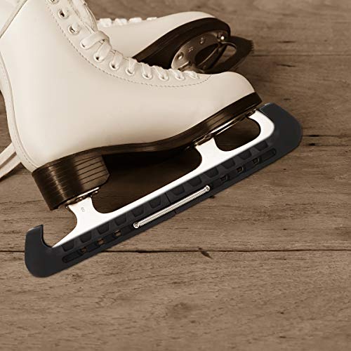 BESPORTBLE Protectores de Patinaje sobre Hielo Cuchilla de Patinaje de Hockey Protectora Ajustable Fundas para Caminar Negro