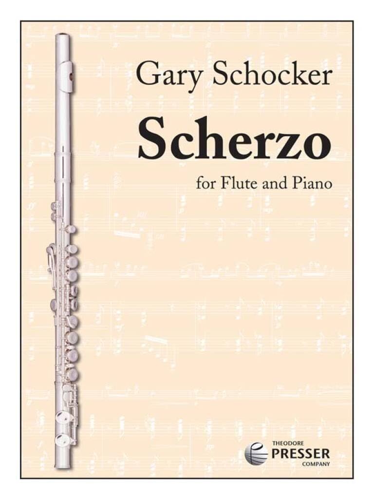 Scherzo flute traversiere avec livre et partition pour l'apprentissage musical