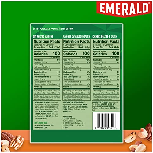 Emerald Nuts, 100 Calorie Variety Pack, 18 Count #TOP5