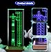 【Collector's Gifts】 SpaceX Starship Crystal Lamp, 3D Laser-Etched Rocket Night Light, Ultimate Gift for Space Enthusiasts, Sci-Fi Fans & Mars Dreamers (Regular)