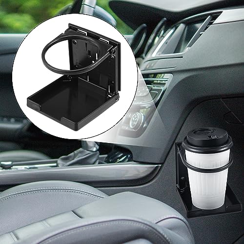 Portavasos Plegable Negro Universal para Coche 2 Pzas miniatura 2