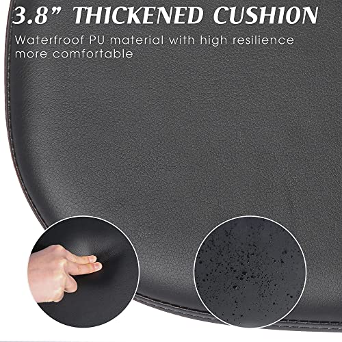 LONABR Ergonomic Kneeling Chair Adjustable Stool for Office and Home Angled seat Improve Your Posture Thick Comfortable Cushions Black Chair with Lockable Wheel Support 220LBS