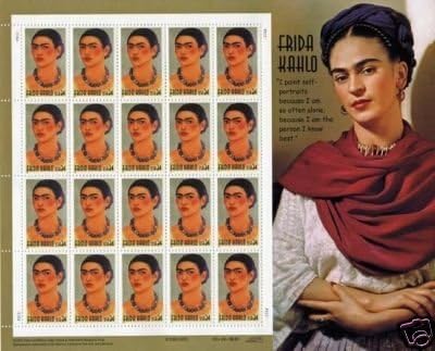 Frida Kahlo (Sheet of 20) 34 Cent US Postage Stamps 2001 Scott 3509