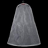 Brautkleid-Aufbewahrungstasche mit atmungsaktivem Design und klarer, staubdichter Abdeckung, geeignet für Hochzeitsläden, Fotostudios und Kleidungsschutz (180 cm)