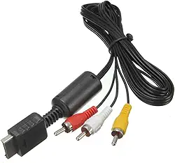 JSX Cabo Áudio e Vídeo 1.5m Rca para PlayStation 3, 2 e 1
