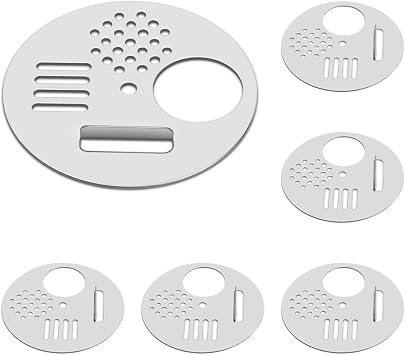 Flexzion Bee Hive Nuc Box Entrance Gate - 6 PCS 2.6 Inch Stainless Steel Bee Hive Entrance Disc & Bee Door with 4 Access Modes - Bee Hive Entrance Gate Disc for Nucleus & Full-Sized Hives