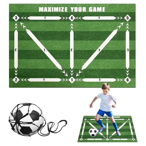Alfombrilla de entrenamiento de fútbol para niños que evita resbalones en casa