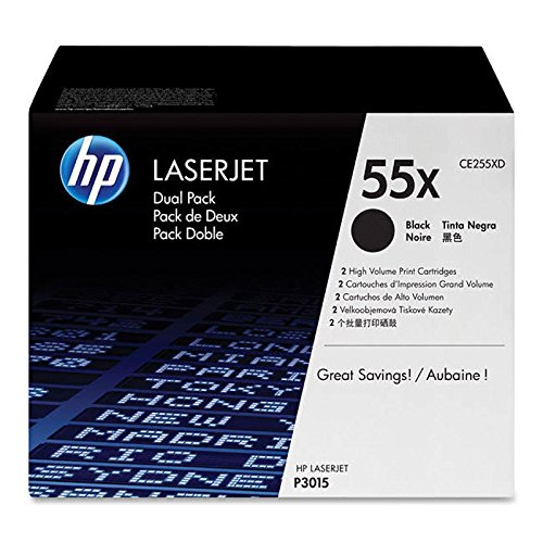 Toner HP LaserJet CE255XD noir haute capacité pack double pour des impressions nettes