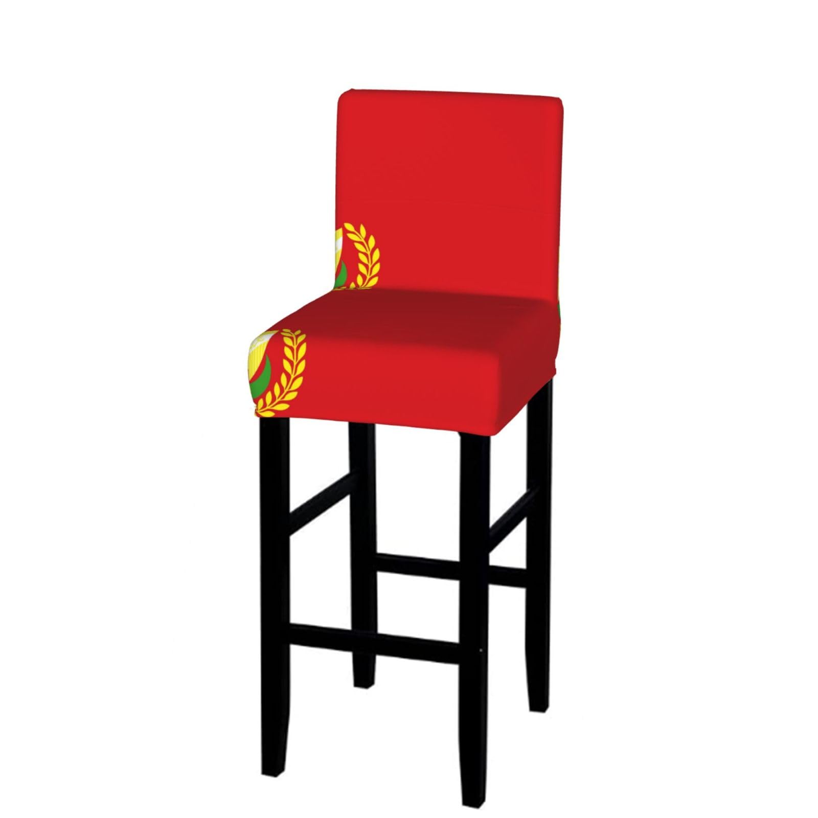 Flag of Kedah State Bar Stool Cover-Stretchy Chair Slipcover for Kitchen