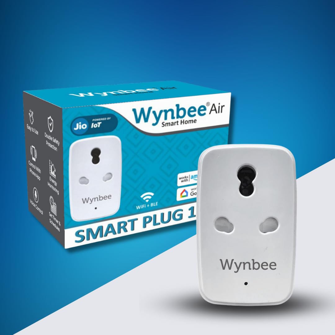 Wynbee Air Wifi Smart Plug 16Amp by Jio IoT with Energy Monitoring - Ideal for ACs, Geysers & water Pumps - Voice Control with Amazon Alexa and Google Assistant (16A) (B0CJKGTW11) Amazon Price History, Amazon Price Tracker