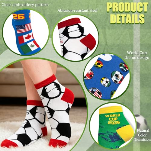 Image of 6 Pairs Ankle Socks for Women Men Novelty Gifts For Women Halloween Christmas Festival Birthday Gift