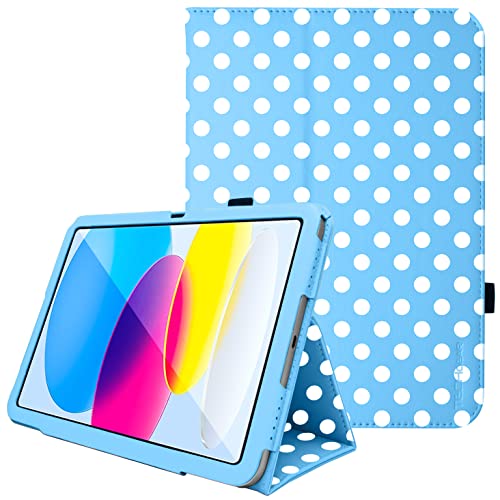 TECHGEAR Leather Case for Apple iPad 11th Gen (2025 A16) & 10th Gen (2022), PU Slim Folio Smart Cover with Stand, Hand Strap