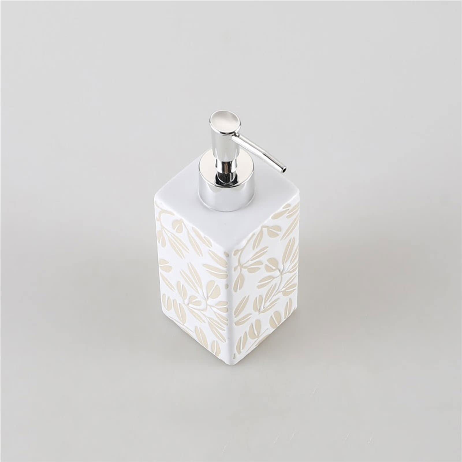 Dispenser per Doccia da 350 ml, flacone per lozione in Ceramica con pressa, Dispenser di Gel Separato per Uso Domestico, Hotel e Toilette.