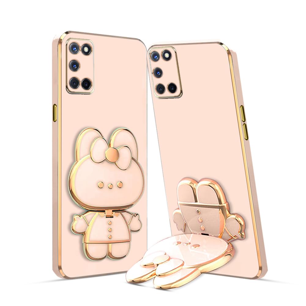 KARWAN®️ 3D Cat Back Case and Cover with Stand Compatible for Oppo A52| Stand and Mirror | Camera Protection | Electroplated | Folding Stand - Pink (B0CCLCVWK4) Amazon Price History, Amazon Price Tracker