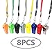 ホイッスル コーチ審判ホ 8個入り 笛 超軽量 防災 救援 緊急ホイッスル ジム キャンプ ハイキング レフェリー小物子供用 教師用 学校 キャンプ コンペティション用品 バスケットボール ホッケーに サッカー 緊急訓練 マルチカラー