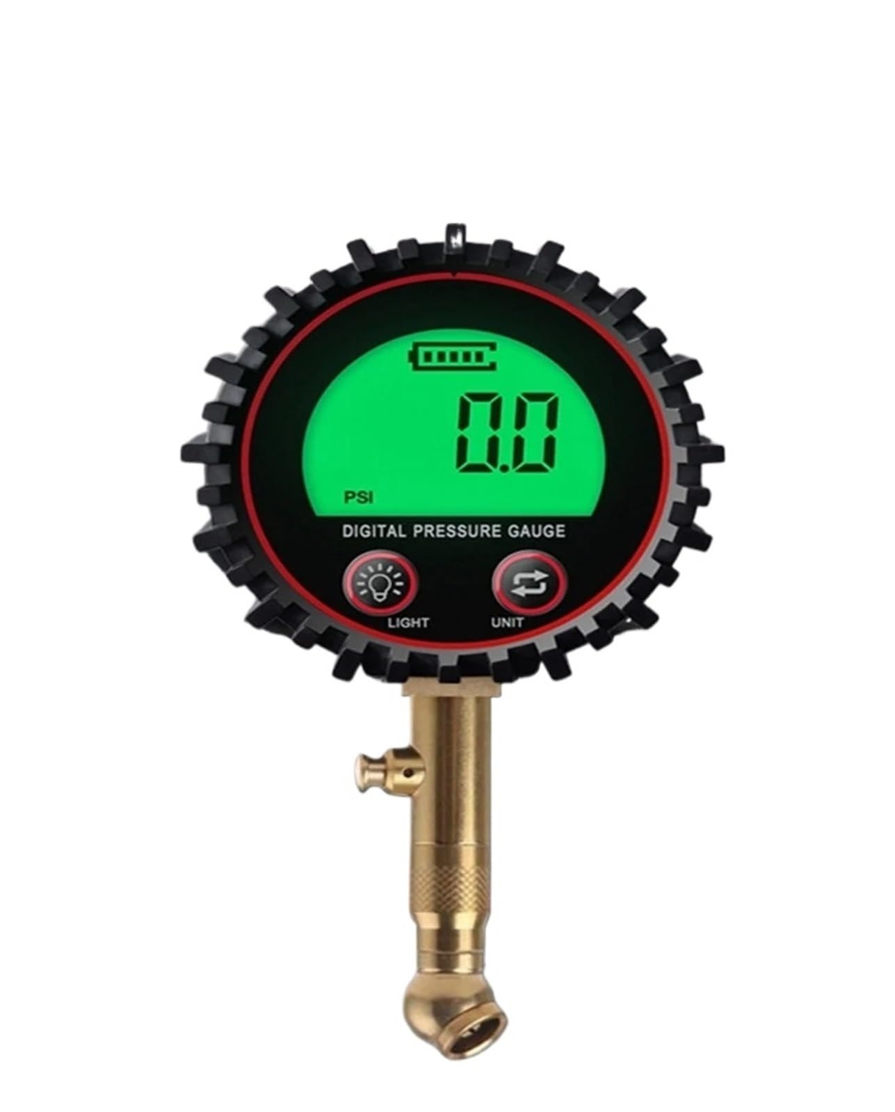 Cyfrowy manometr do opon A96E cyfrowy manometr do opon, uchwyt pneumatyczny i akcesoria do sprężarek, wyświetlacz L+C+D, projektor L+E+D Solidny, 255 psi