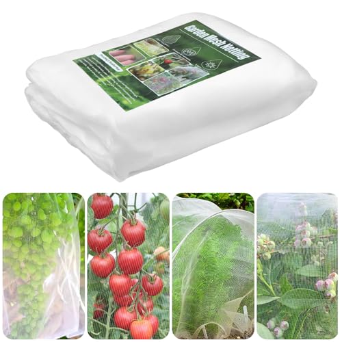 WEXFFU Rete Antiuccelli, 3 x 15 m Rete anti Uccelli, Rete anti Insetti, Rete per Uccelli Protezione, Rete Orto Proteggere Ortaggi Frutti Fiori da Uccelli Animali Parassiti