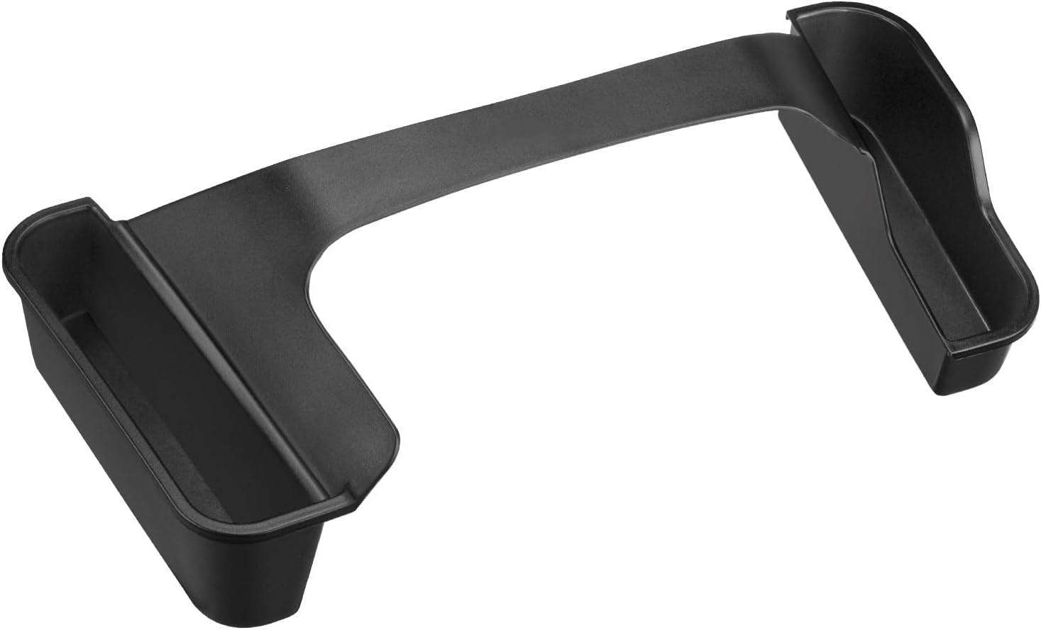 Ecarzo Minimalist Black Bronco Center Console Organizer, 4 Compartments, ABS Material, Over The Door Mount, 12x6x0.1 inches