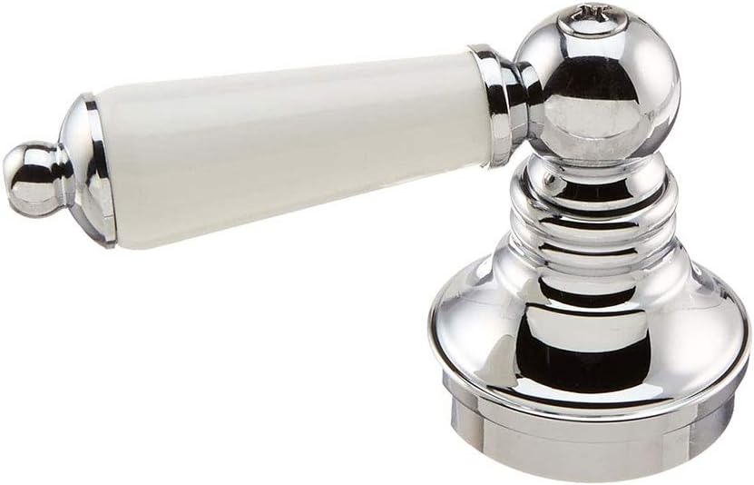 Universal Porcelain Lever Handle, Diverter with Chrome Base, P