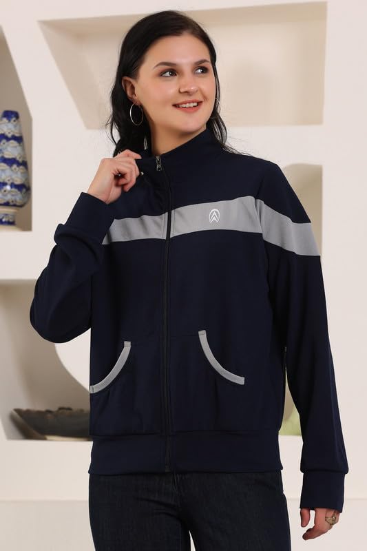 Image of Jhoomantroo Women's Atheletic Gym Running Sports TrackJacket | Regular Casual Fit | TrackJacket for Girls & Women