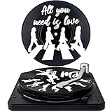 ★【 Einfach zu tragen und zu reinigen 】Dieser Vintage Untersetzer ist sehr leicht, die Breite ist 4,14 Zoll und wiegt weniger als 150g. die Vinyl-Schallplatten Basis als Halter macht es einfach zu speichern und zu tragen. Dieser coole Untersetzer kann abgewischt werden oder Hand gewaschen, einfach zu reinigen. Reinigungstipps: Um Untersetzer Flecken und Schmutz zu entfernen, wischen Sie direkt mit einem feuchten Tuch.