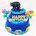 Black Bear Themed 7 Piece Birthday Cake Topper Set (Unique Design)