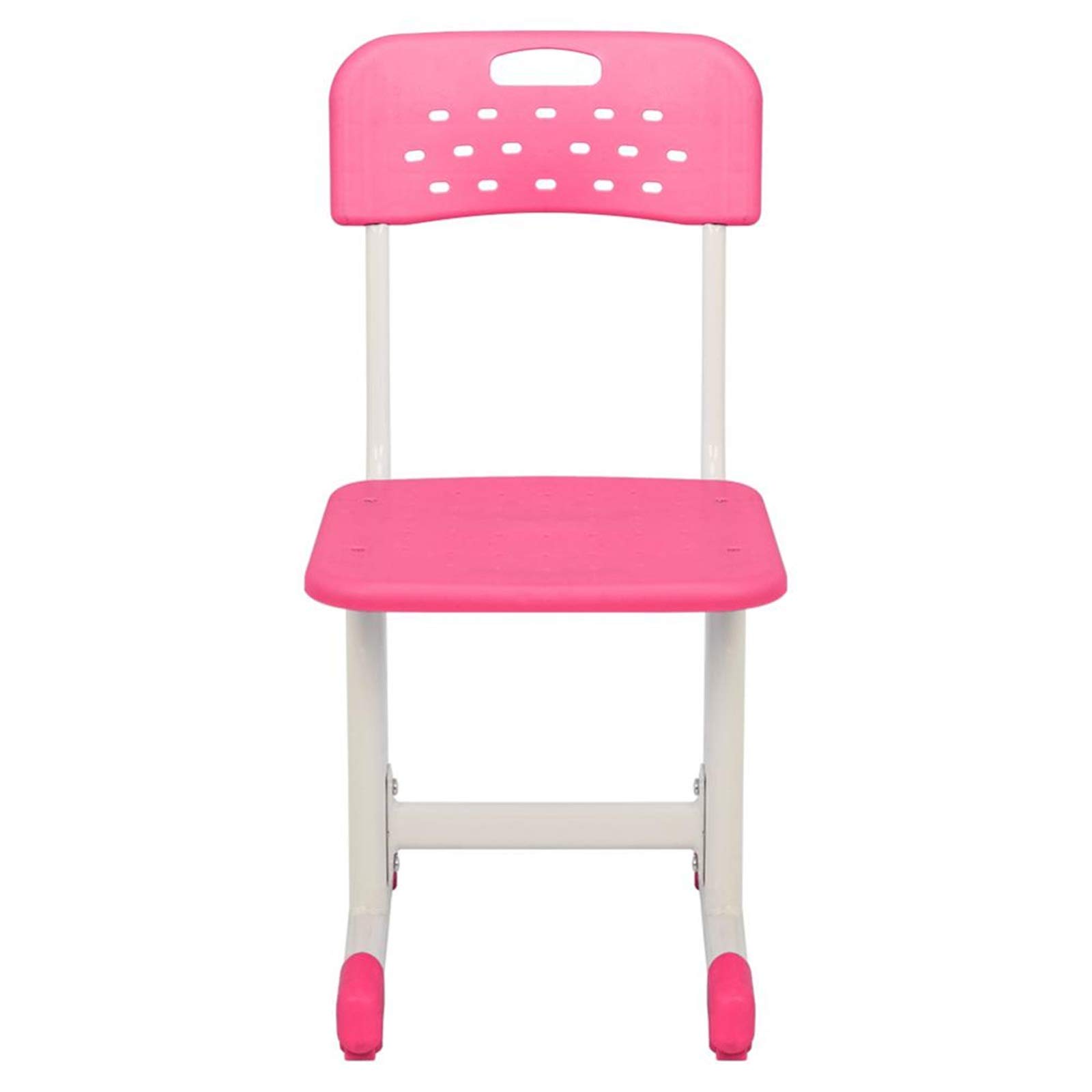 Ensemble Bureau Et Chaise Enfants Réglable Rose - Table Étude Avec Tiroir Et Support Livres Bureau Enfant Evolutif