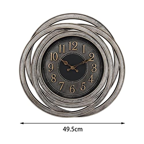 Horloge murale ronde étanche grand format avec trotteuse