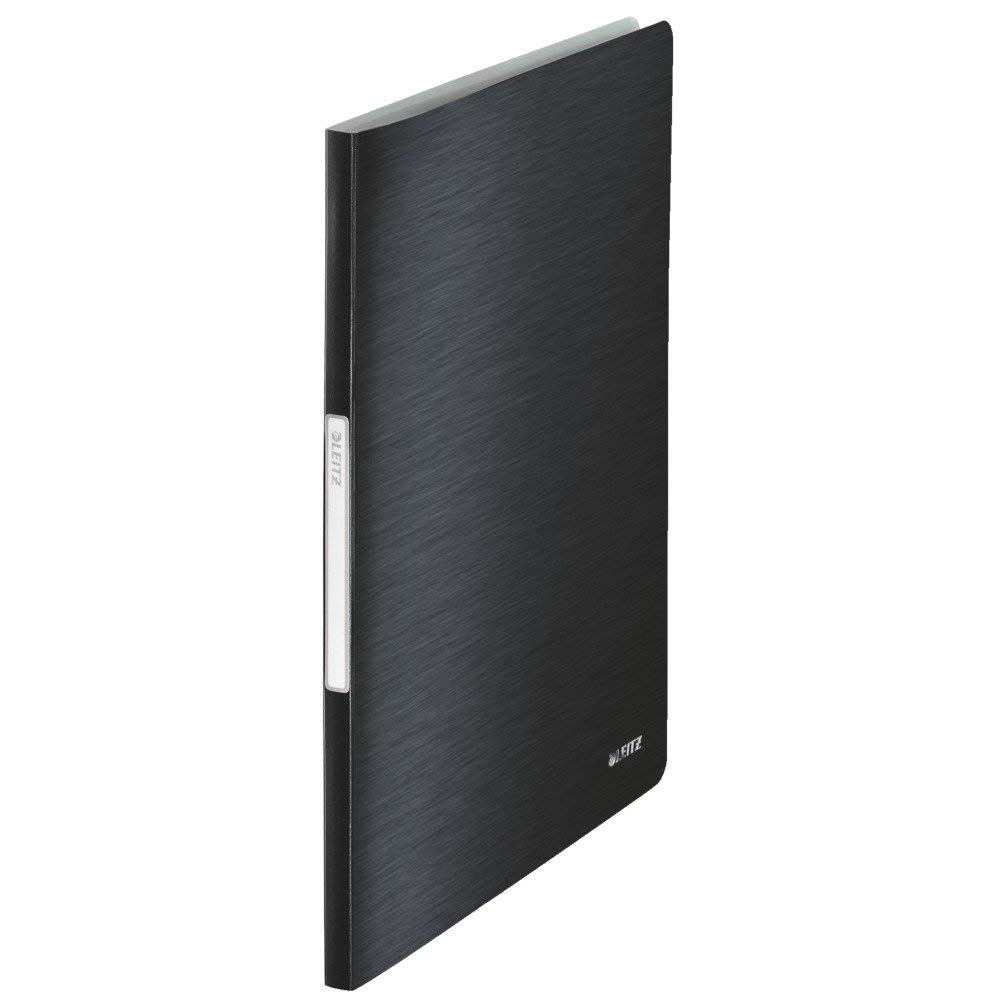 Leitz 39580094 Style Display Book, Satin Black, 20 Pockets, 1 Piece