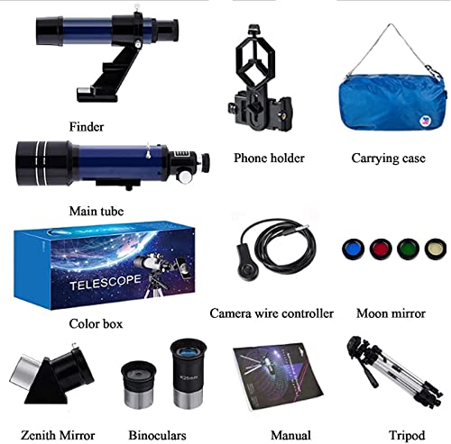 Telescopio astronómico refractor 70mm para principiantes miniatura 4