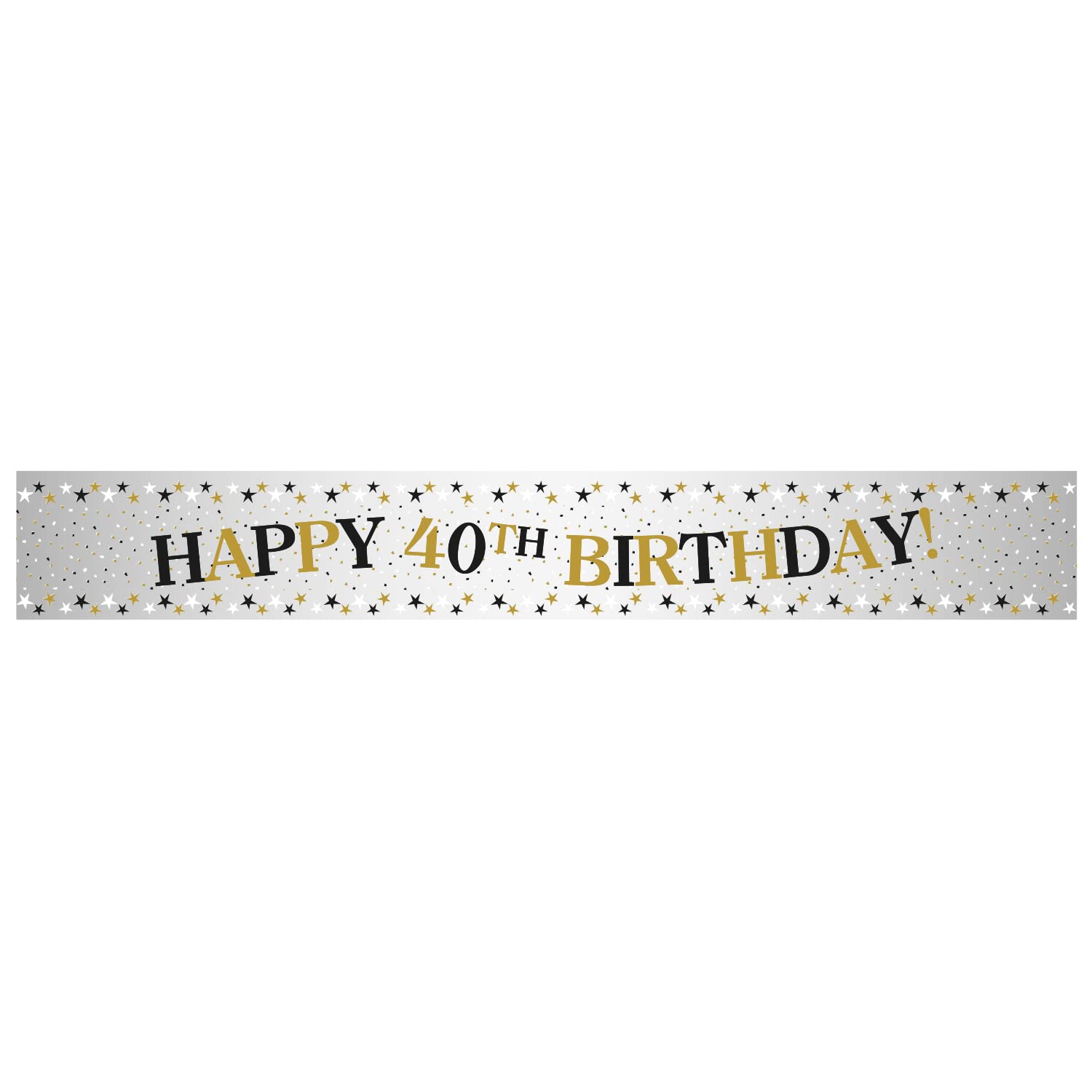 Amscan 9913779 Sparkling Celeb 40 Foil Banner