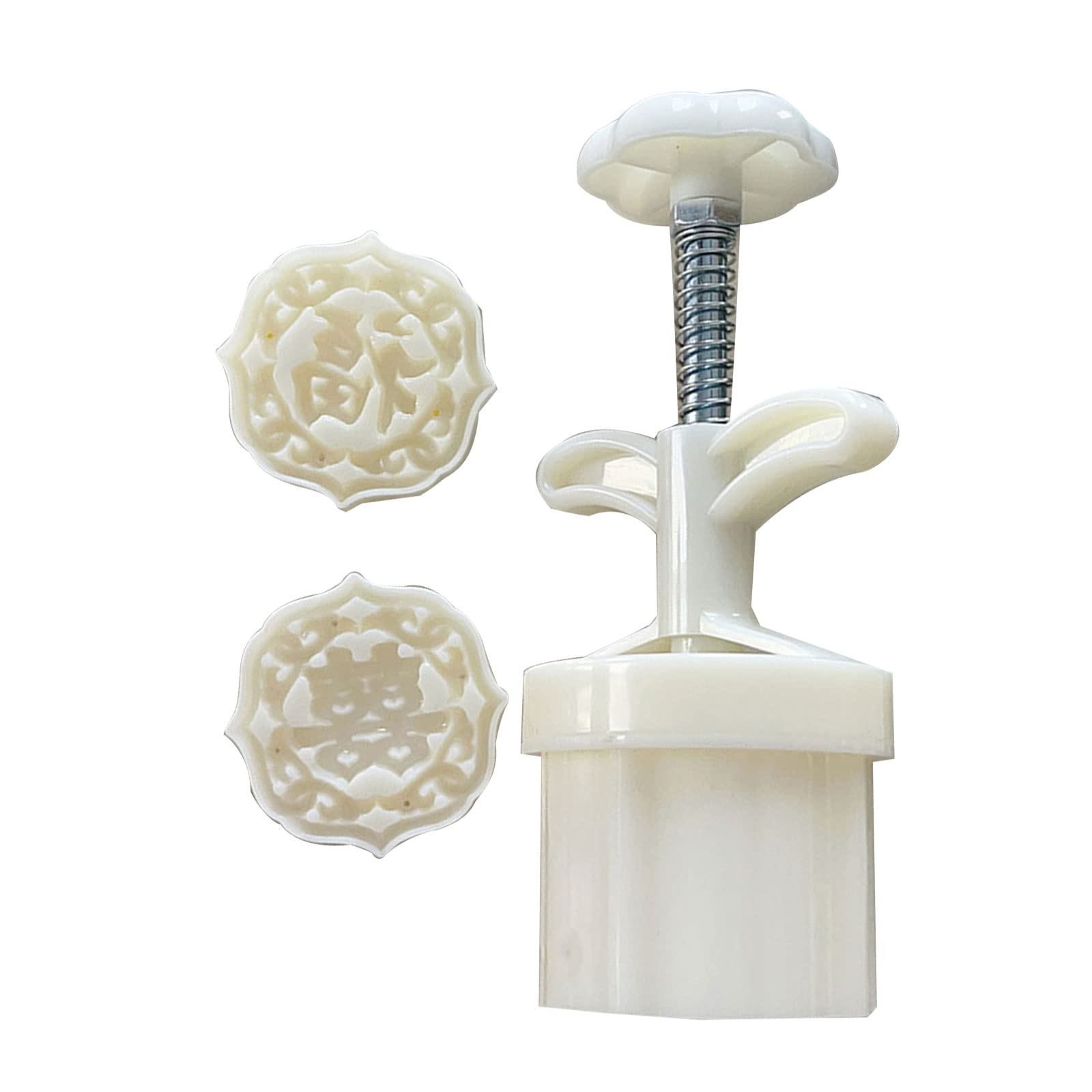 Kalttoy Cookie Stamps Chinese Characters Mold Hand-Pressure Cake Makers Pastry Tool for Mid-Autumn Festival Cookie Stamps and Press for Baking Wedding