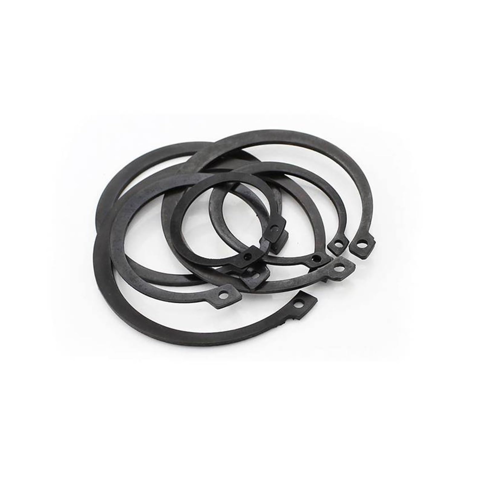 Circlips internos de acero al manganeso 65 negros, Circlip abierto elástico tipo C, anillos de retención de Circlip internos tipo C(30pcs,M78)
