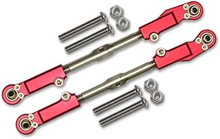 Arrma Talion 6S BLX (ARA106048) Upgrade Parts Aluminum + Stainless Steel Rear Upper Arm Tie Rod - 10Pc Set Red