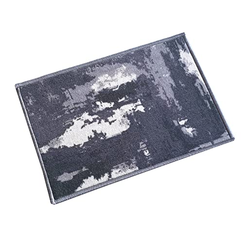 Image of Matz&More Abstract Utopica Floor Mat | 40x60 CM | Grey | Nylon Tufted Gel Baking Anti-Slip | Doormat for Home Entrance, Kitchen & Bedroom