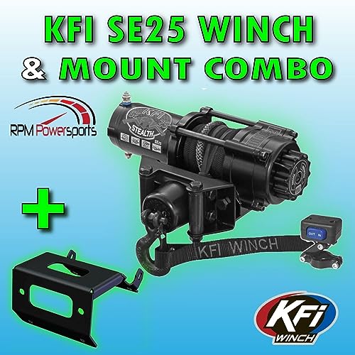 KFI SE25 2500lb Winch y Kit de Montaje para ATV miniatura 3