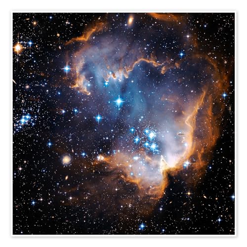 Naissance d'une étoile, NGC 602 Poster de NASA 30 x 30 cm Tableaux Décoration murale