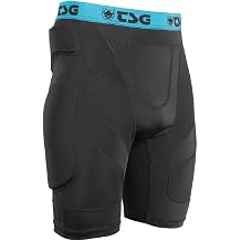 TSG - Crash Pant A Protective Shorts Gear Guard for Snowboard, Skate, and Ski - 3D Protection for Hip and Tailbone - Black
