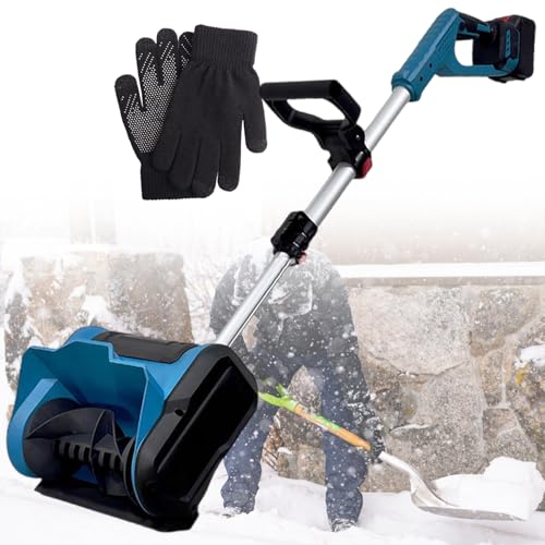 Souffleuse à neige à chargement manuel sans fil avec distance de projection 8m et profondeur 15cm