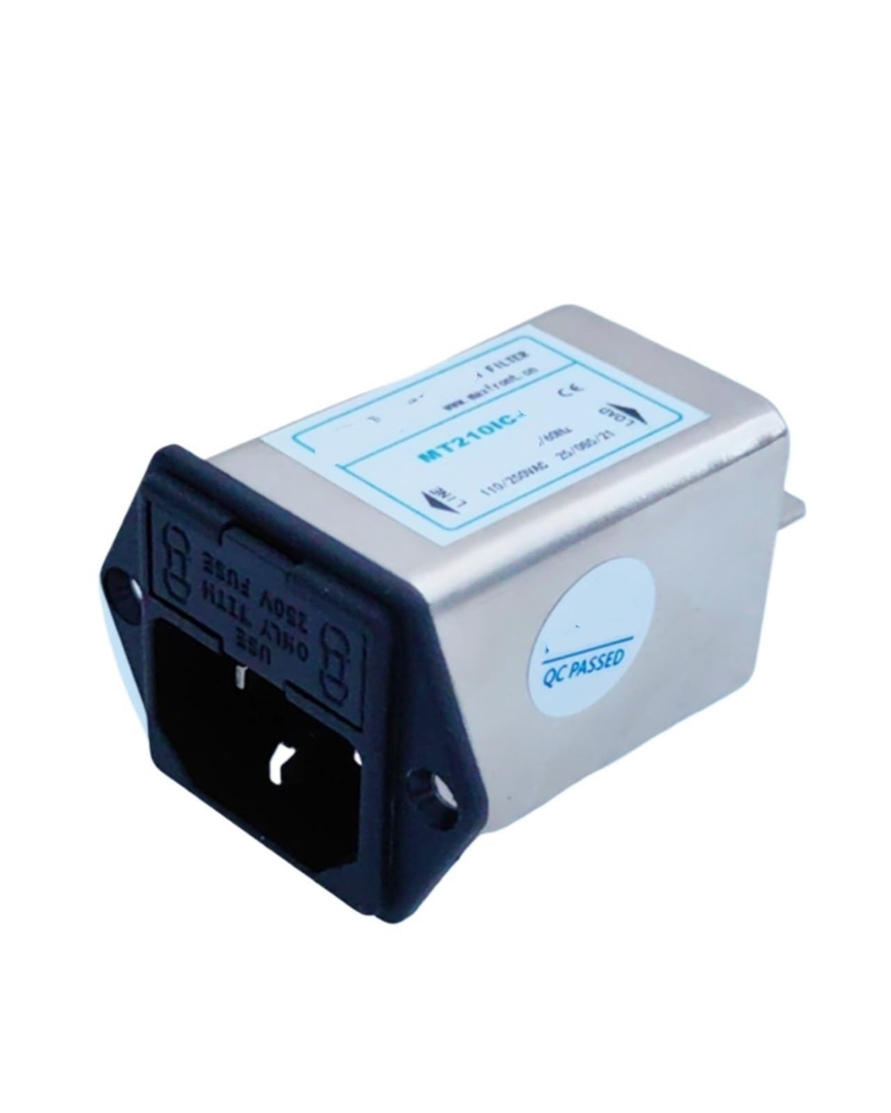 Filtro de potencia MT210IC toma doble seguro para chasis 0-220V